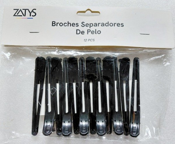 Producto - Broches separadores de pelo x 12 Zatys LND 6/26