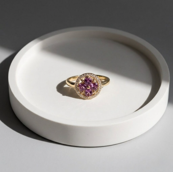 Producto - Anillo bloom giratorio