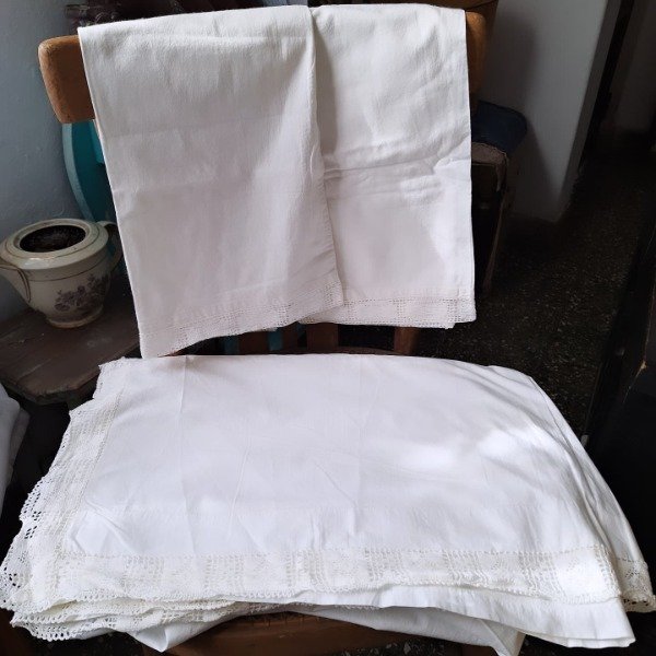 Producto - Juego de sábanas con puntilla