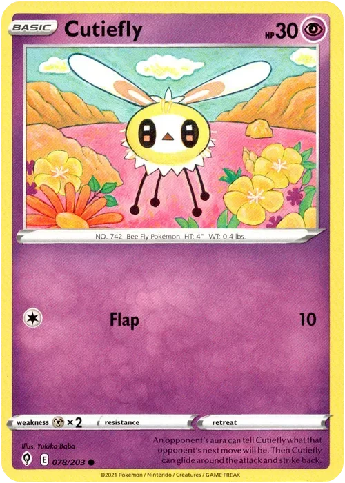 Producto - Cutiefly - 078/203 - Evolving Skies