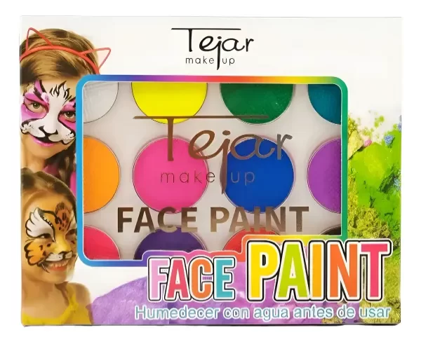 Producto - Maquillaje Artistico Facial Face Paint 12 Colores Tejar - 0