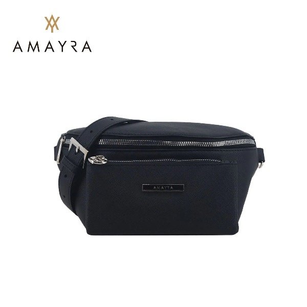 Producto - Riñonera Amayra negra ecocuero
