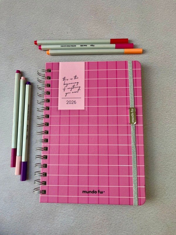 Producto - Agenda semana a la vista "pink " FW