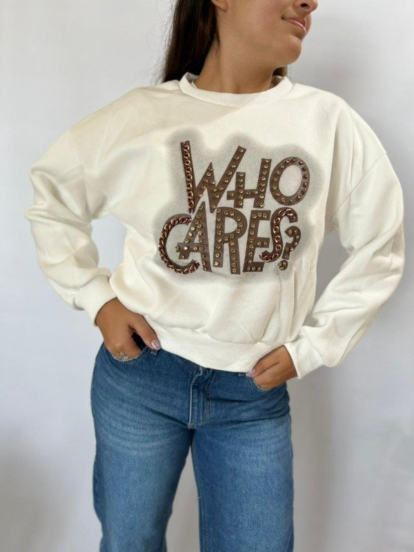 Producto - Buzo Who Cares Blanco