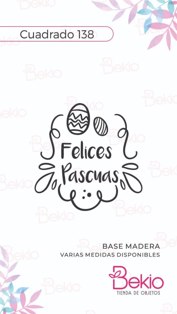 Producto - Sello Cuadrado 138 - Pascuas