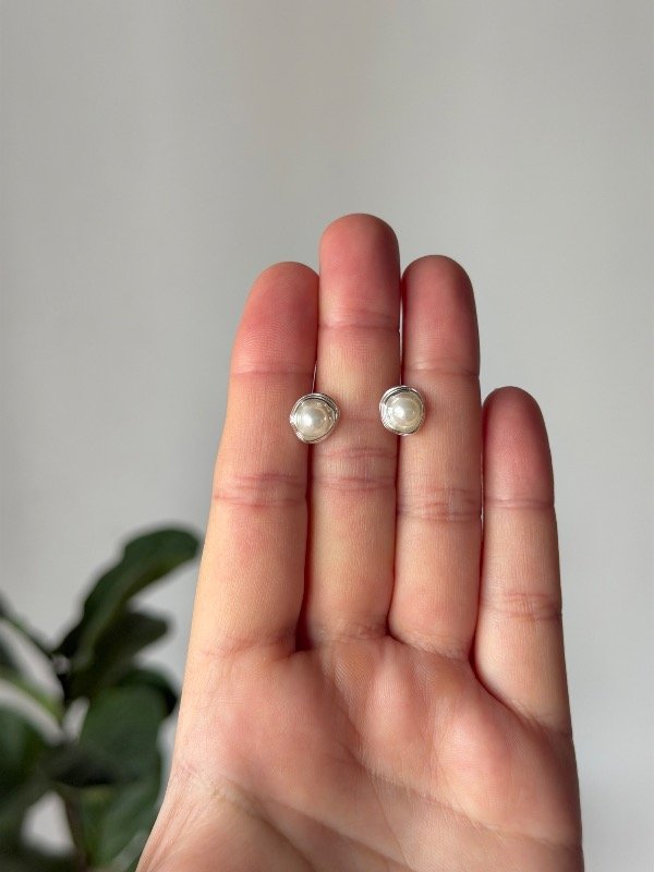 Producto - Aros irregulares + perla - 0
