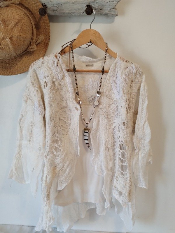 Producto - Saco liviano OFF WHITE Calado - 9