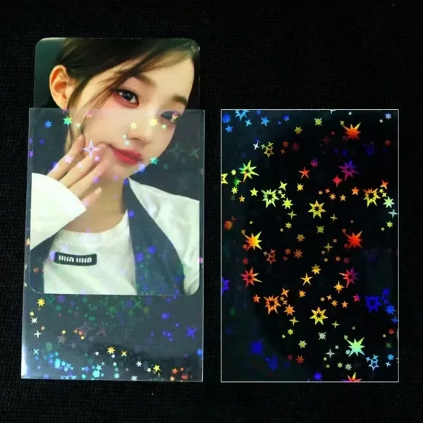 Producto - Sleeves holografico con estrellas