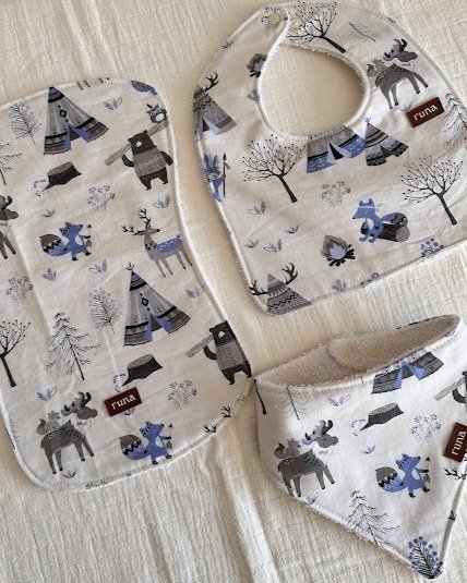 Producto - SET X3 BOSQUE AZUL