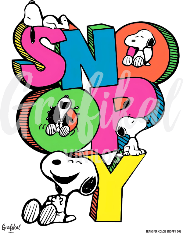 Producto - Transfer Color Snoppy 006