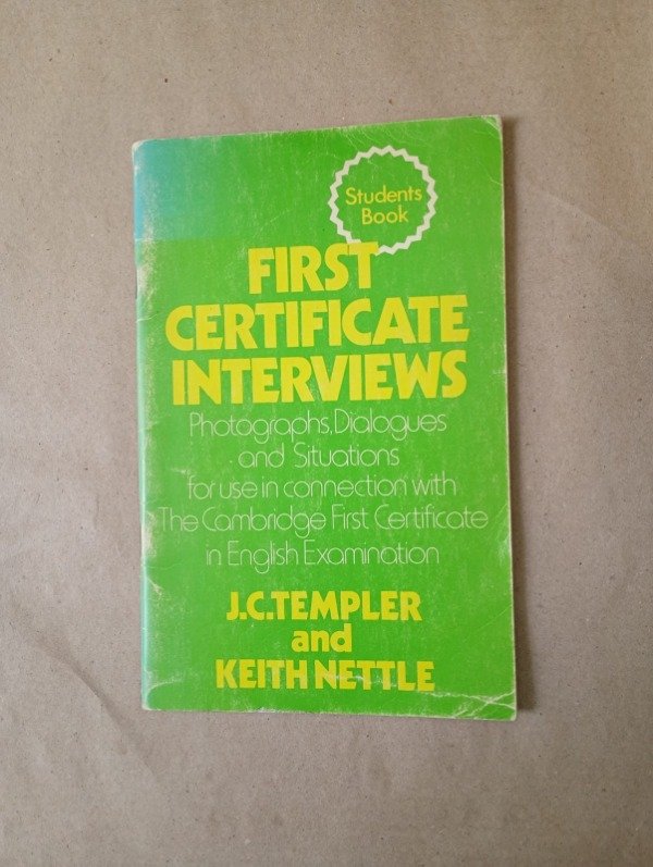 Producto - First certificate interviews - Templer Nettle - Heinemann 1976