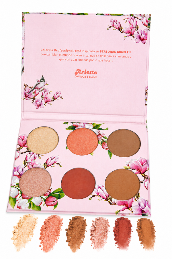Producto - PALETA DE CONTORNOS RUBOR E ILUMINADOR COLORINA - 1