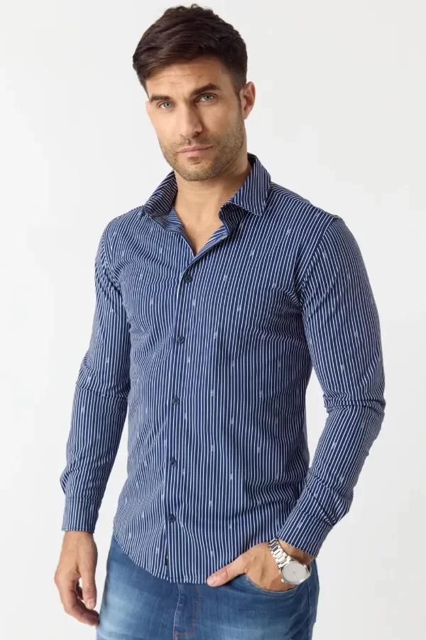 Producto - Camisa Ml Ayana Azul Tascani