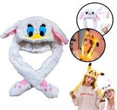 Producto - GORRO PELUCHE LEVANTA OREJAS CON LUCES - 1