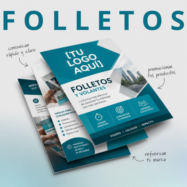 Producto - Folletos papel obra -  10x15 cm  x 400 unidades