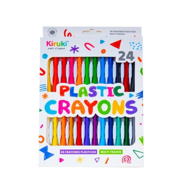 Producto - Crayones Plásticos x24 Multi-Trazos - Kiruki