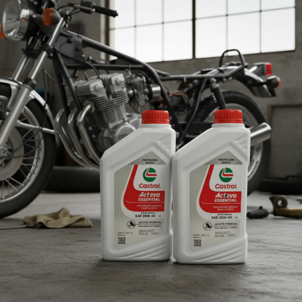 Producto - ACEITE CASTROL MINERAL BASICO ACTEVO 4T ESSENTIAL 20W-50 SG - 0