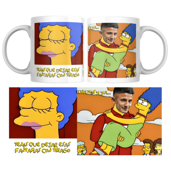 Producto - Taza - tengo que dejar esas fantasia, bueno una mas y ya (thiago almada) - 0
