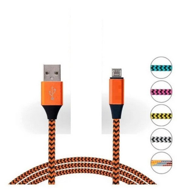 Producto - Cable Micro usb Mallado colores 90 CM