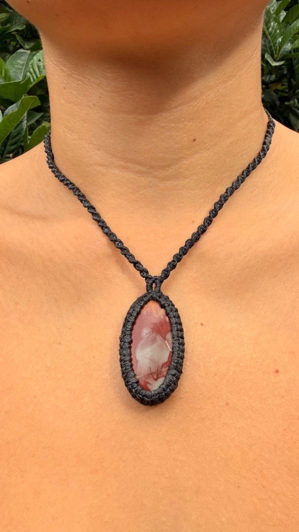 Producto - Collar Amuleto Jaspe Norina - Vitalidad