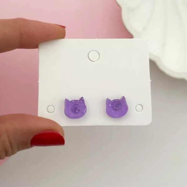Producto - Aros Gatito Acrílico