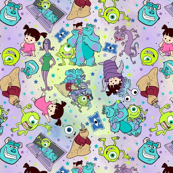 Producto - Retazo Cordura Monsters Inc 43cm