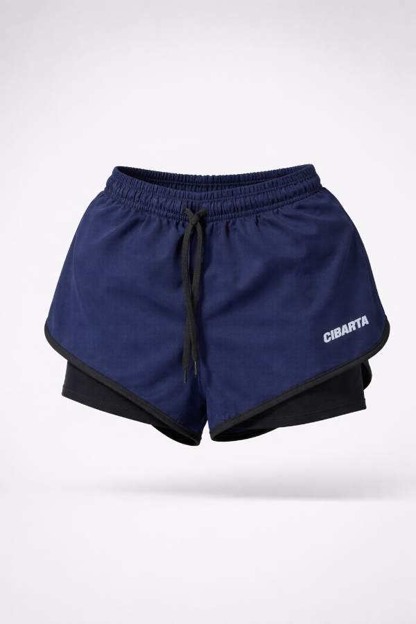 Producto - Short con calza cibarta modelo RCV Fitness azul