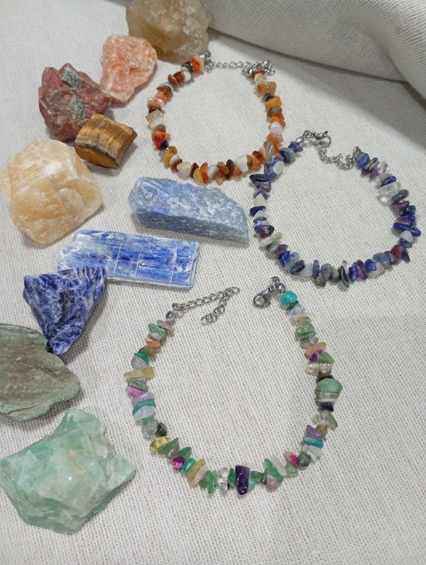 Producto - Pulseras de escallas piedras combinadas
