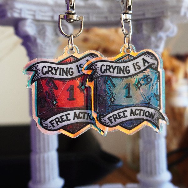 Producto - Llavero Crying is a Free Action