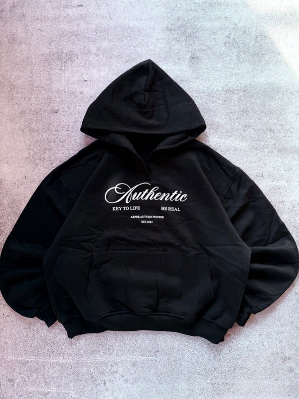 Producto - Hoddie Boxi Autenthic Negro