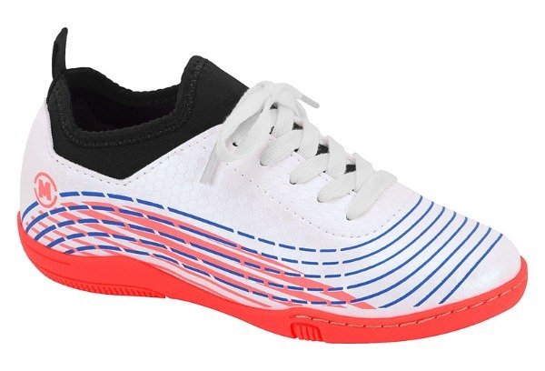 Producto - BOTIN MOLEKINHO FUTSAL BLANCO/AZUL/ROJO