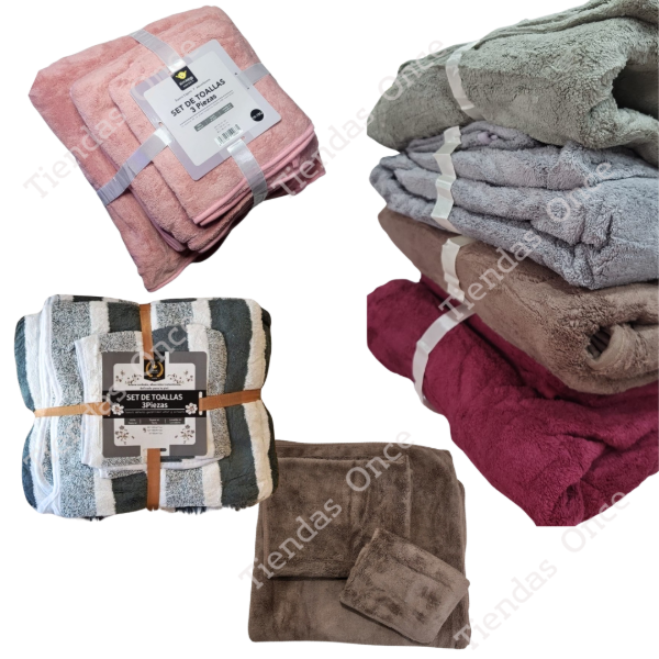 Producto - Set de 3 toallones - Por 3 sets