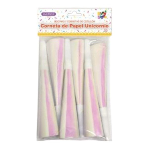 Producto - CORNETA DE PAPEL IRIDISCENTE Bolsa x 6 grandes