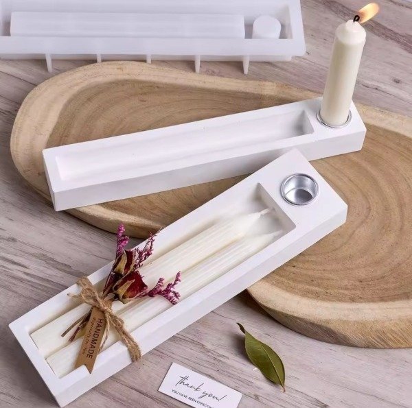 Producto - Molde cajita para guardar velas y portavela