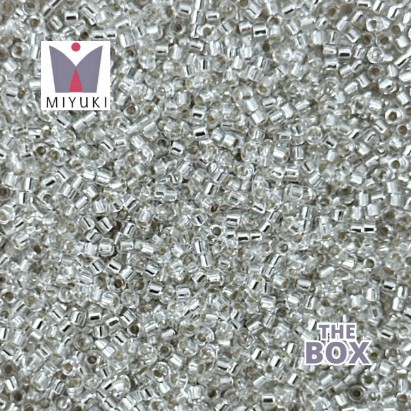 Producto - Miyuki Delica 11/0 Plata Translucido (10gr)