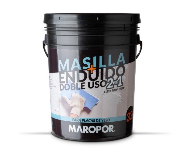 Producto - Masilla Duo MAROPOR - Balde 32 Kg.