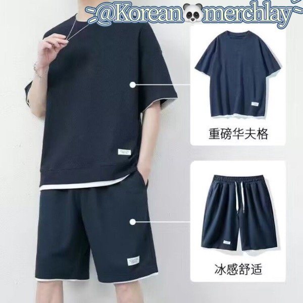 Producto - CONJUNTO - remera + short - azul