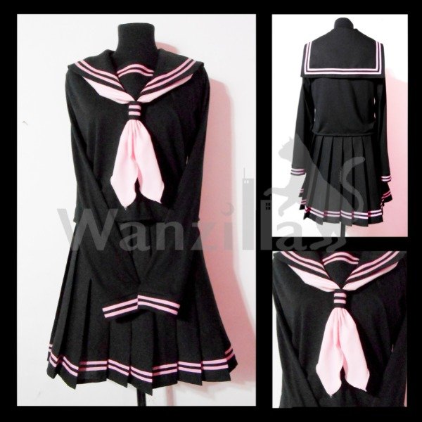 Producto - Sailor fuku negro y rosa