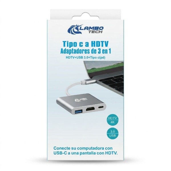 Producto - ADAPTADOR 3 EN 1 HDTV+USB 3.0+TIPO C