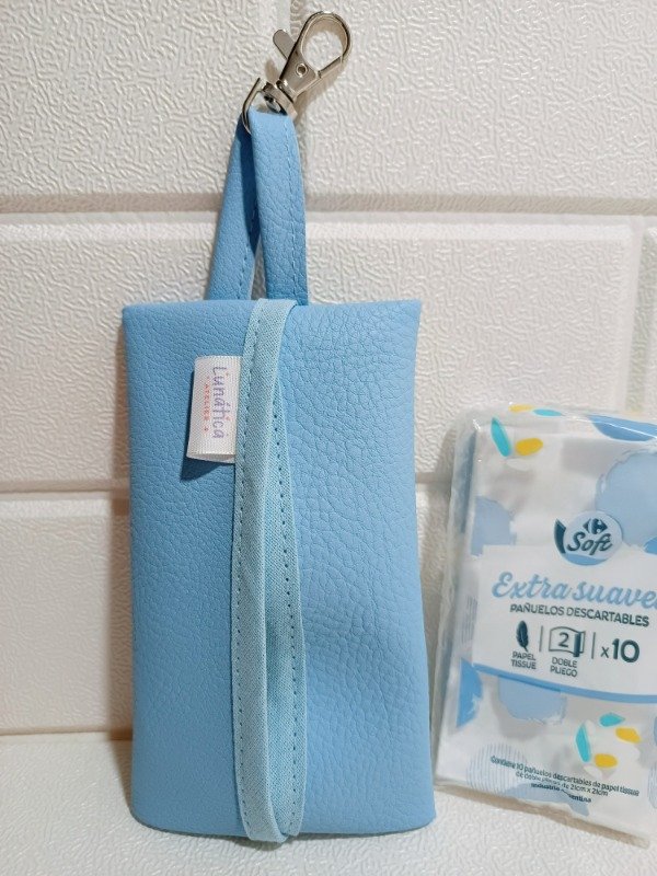 Producto - Porta Pañuelitos Azul