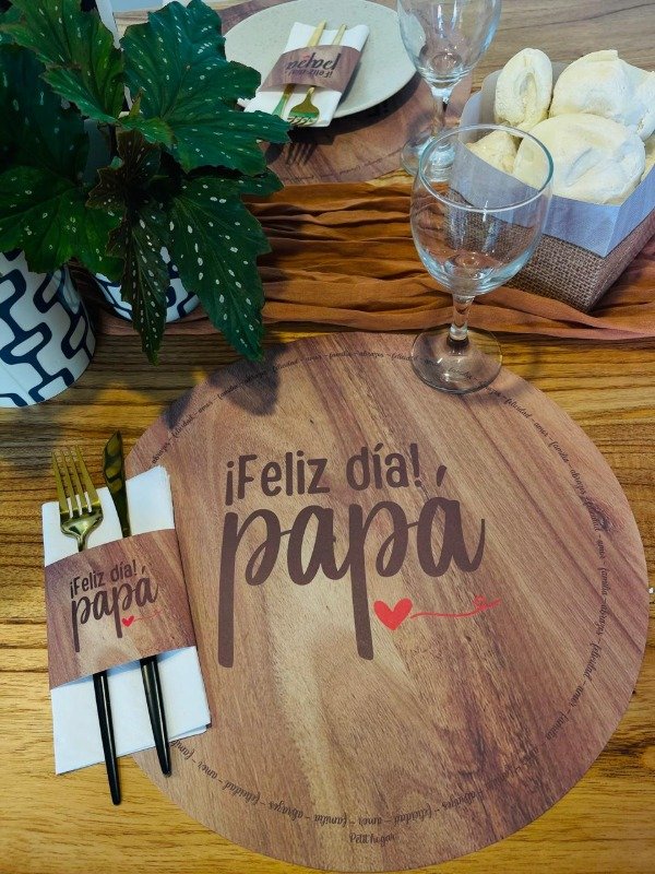 Producto - Set Platos De Sitio Papel + Porta Servilletas X 12 Unidades Tematicos - 11