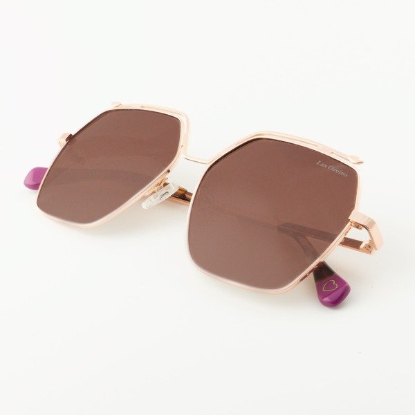 Producto - Las Oreiro 7407 Metal Dorado - Cristales Sepia - 3