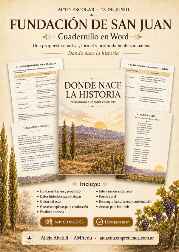 Producto - ACTO 13 DE JUNIO - Fundación de San Juan