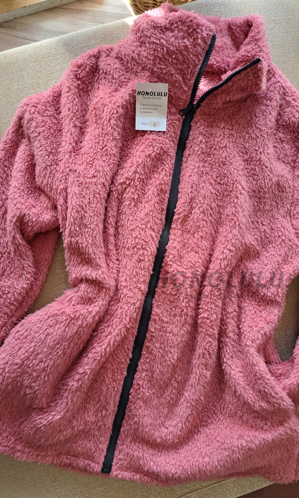 Producto - Campera Peluche Rosa - 0
