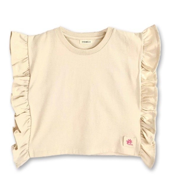 Producto - Remera Beige Volados