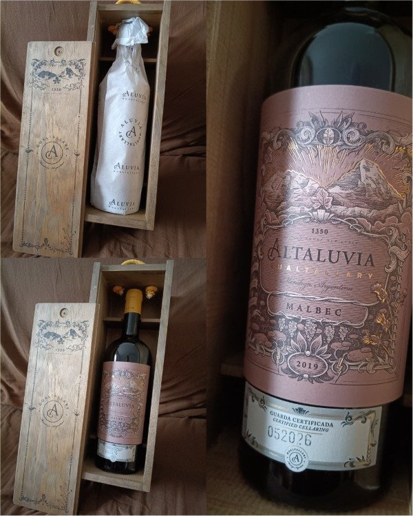 Producto - Altaluvia Malbec - Estuche de madera - 1