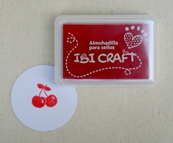 Producto - Almohadilla entintada 6x4 color rojo