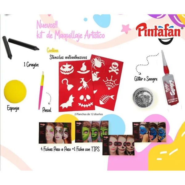 Producto - Maquillaje artistico Pintafan Juego de terror - 1