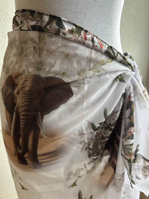 Producto - Pareo gasa elefantes