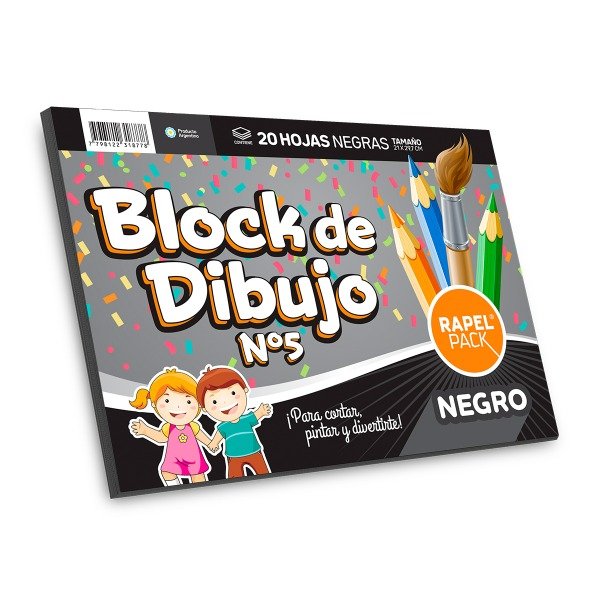Producto - Block de dibujo n5 negro